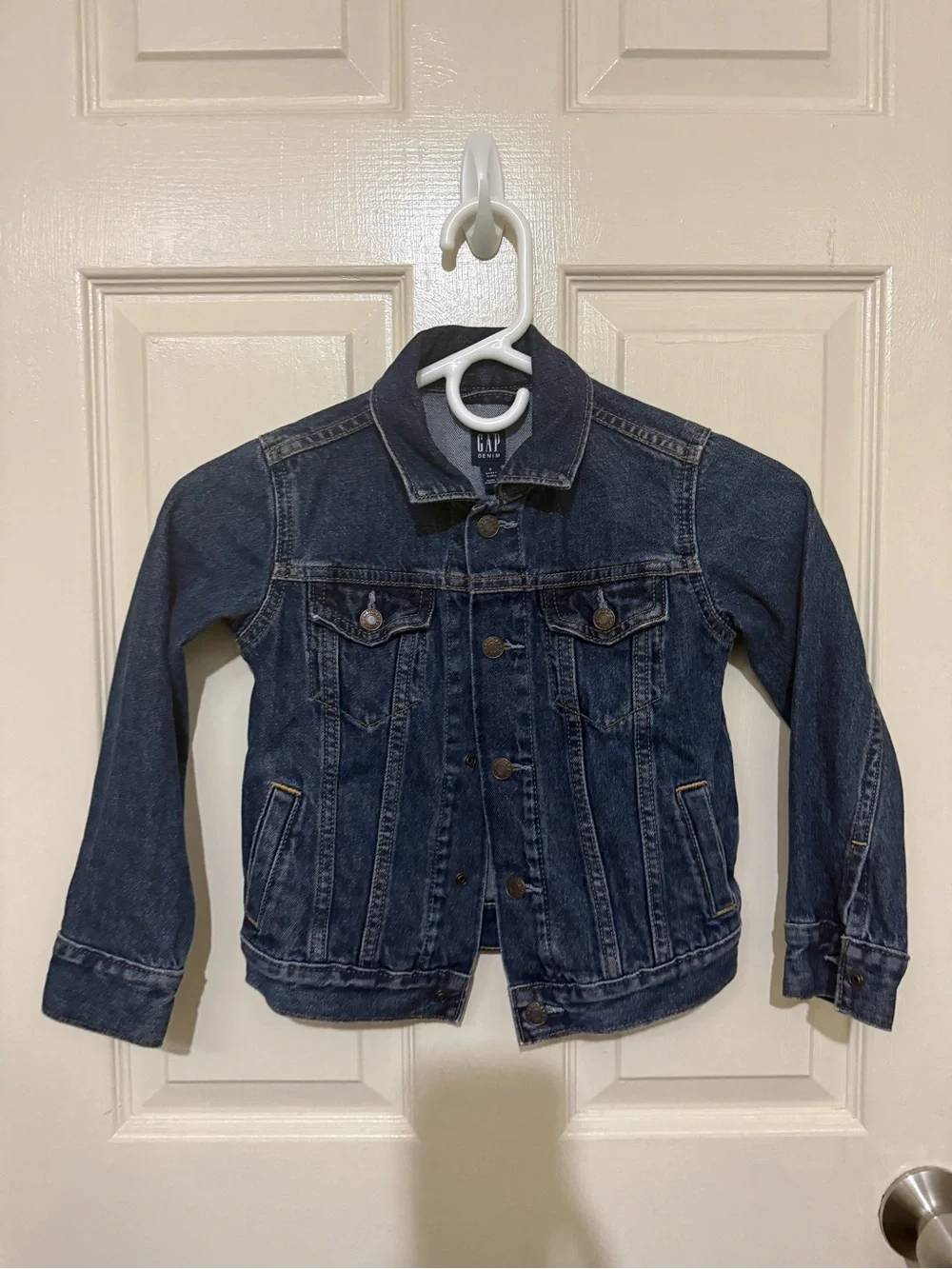 GAP Kids Navy Blue Denim Jacket - Button Front